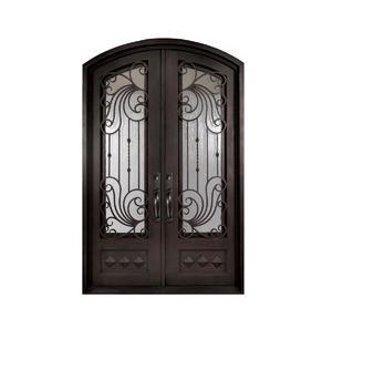 Wrought Iron Double Door - 62" x 96" (Postino) Item# DA-214H