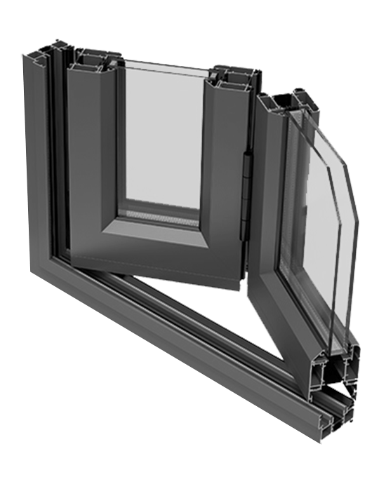 Aluminum Window Profile with Double Glazing | Energy Efficient Design