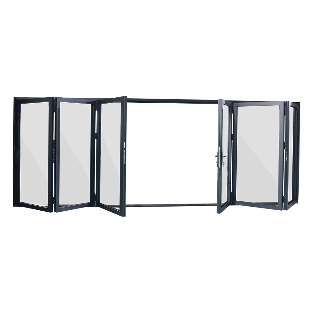 Black Aluminum Bifold Door