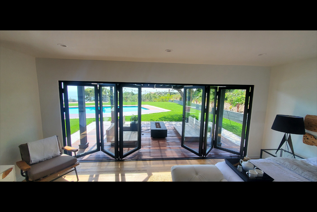 Custom Bifold Door for backyard