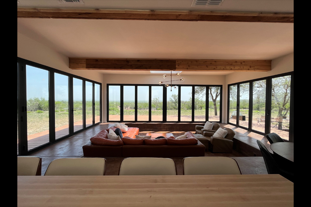 Big Custom Bifold Door for backyard