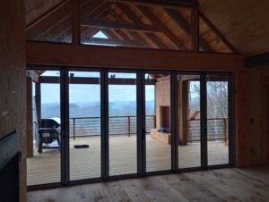 Family Living Room with Folding Patio Doors