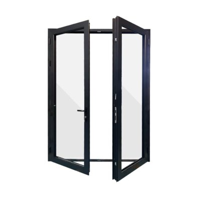 Modern entryway swing glass door