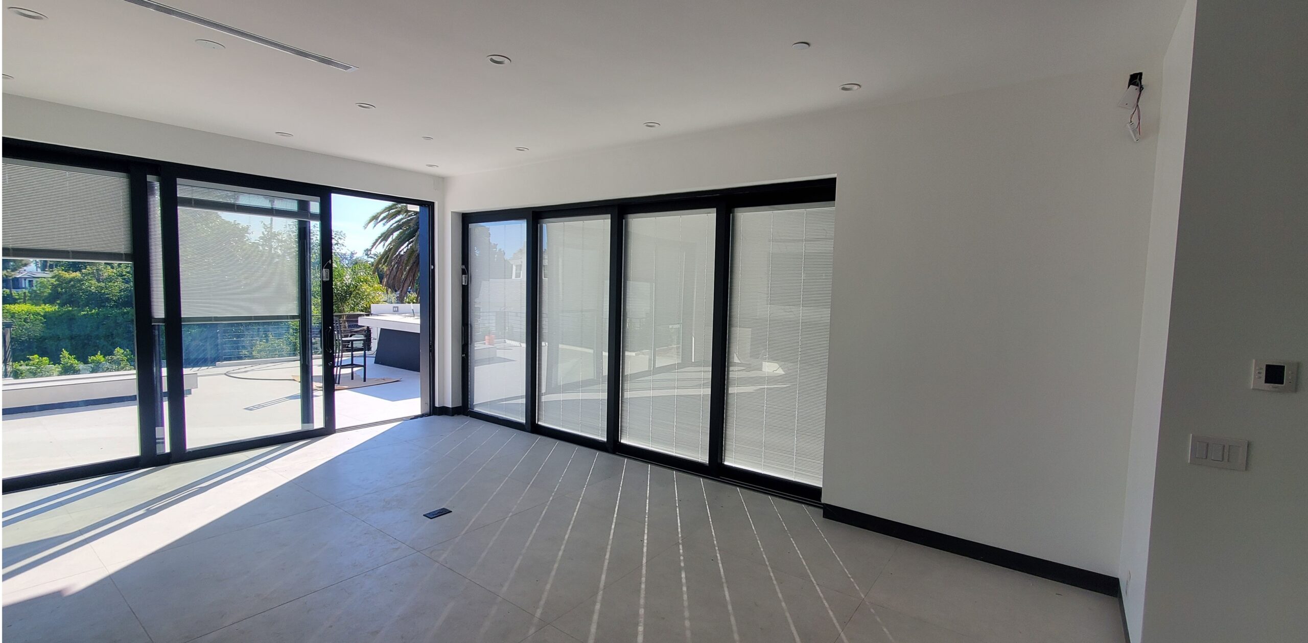 All-glass doors for contemporary home