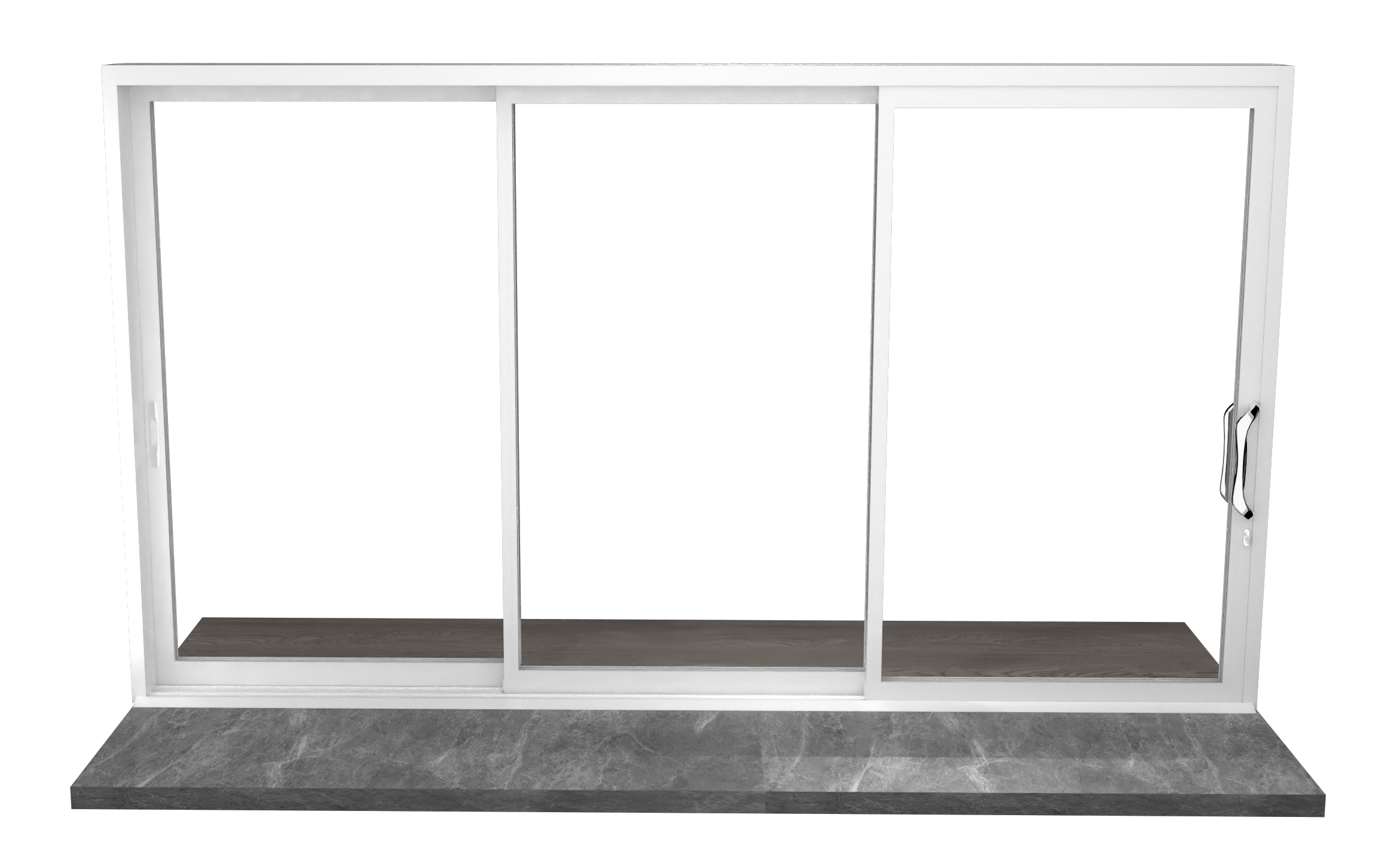 Elegant folding doors to garden patio