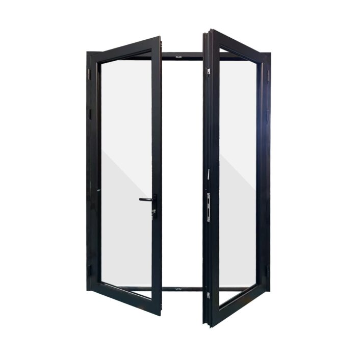 Compact modern bifold door with minimal frame