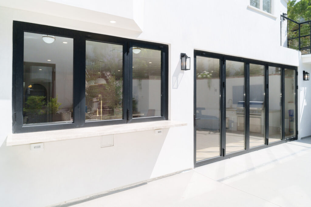 High-quality bifold doors installed in a living room