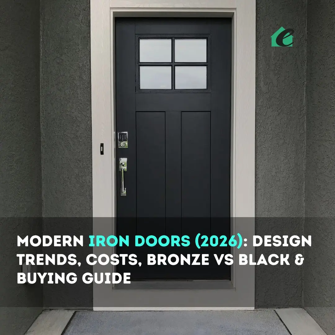 Modern Iron Doors (2026): Design Trends, Costs, Bronze vs Black & Buying Guide